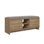 Hanah Home Zapatero Roble Oscuro 110cm Ancho x 43cm Alto x 37cm Profundo